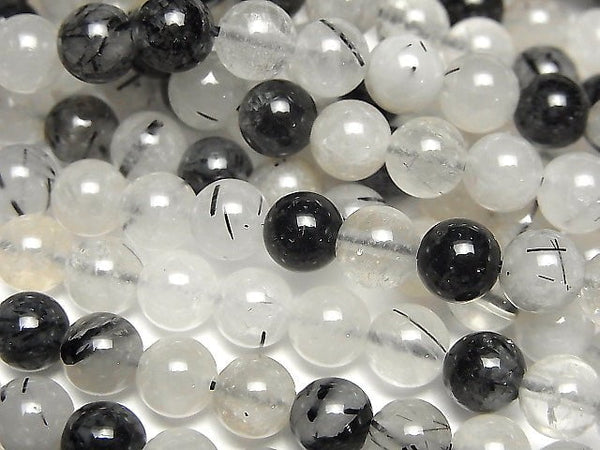 1strand $6.79! Tourmaline Quartz AA Round 6mm 1strand beads (aprx.15inch / 37cm)