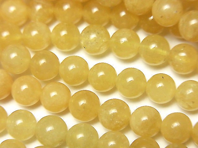 Heliodor AA Round 6mm half or 1strand beads (aprx.15inch / 37cm)