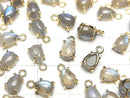 [Video] High Quality Labradorite AAA Bezel Setting Pear shape 7x5mm 18KGP  4pcs $11.79!