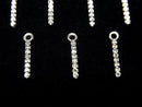 [Video] Diamond Bar Charm 10x1.3x1.5mm Silver925 1pc