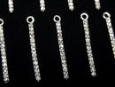 [Video] Diamond Bar Charm 20x1.5x2mm Silver925 1pc