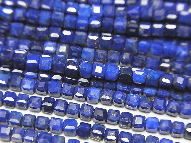 High Quality! Lapislazuli AAA- Cube Shape 2x2x2mm 1strand beads (aprx.15inch/37cm)
