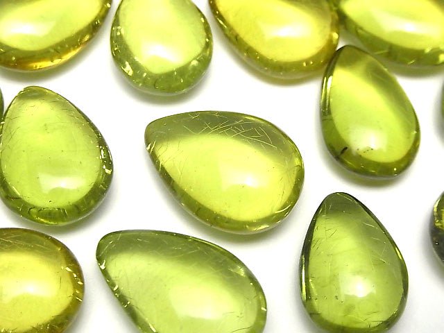 [Video] Green Amber Undrilled Pear shape (Smooth) 20 x 14 mm 4 pcs $69.99!