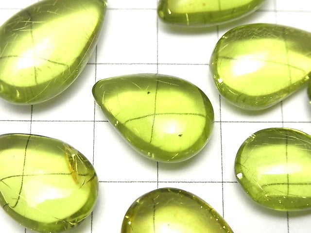 [Video] Green Amber Undrilled Pear shape (Smooth) 20 x 14 mm 4 pcs $69.99!