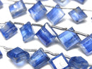 [Video]High Quality Kyanite AA++ Diamond Shape [Medium color] half or 1strand beads (aprx.9inch/22cm)
