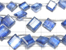 [Video]High Quality Kyanite AA++ Diamond Shape [Medium color] half or 1strand beads (aprx.9inch/22cm)