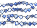 [Video]High Quality Kyanite AA++ Diamond Shape [Medium color] half or 1strand beads (aprx.9inch/22cm)