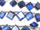 [Video]High Quality Kyanite AA++ Diamond Shape [Dark color] half or 1strand beads (aprx.9inch/22cm)