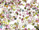 [Video]High Quality Multicolor Tourmaline AAA Loose stone Round Faceted 4x4mm 10pcs
