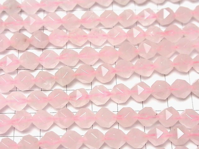 [Video] Rose Quartz AA+ Faceted Round 8mm  1strand beads (aprx.15inch/37cm)