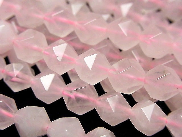 [Video] Rose Quartz AA+ Faceted Round 8mm  1strand beads (aprx.15inch/37cm)