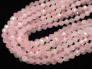 [Video] Rose Quartz AA+ Faceted Round 8mm  1strand beads (aprx.15inch/37cm)