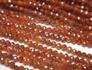 [Video] High Quality! Cubic Zirconia AAA Faceted Round 2mm [Dark Orange] 1strand beads (aprx.14inch / 35cm)