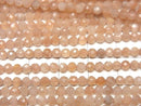 [Video] High Quality! 1strand $5.79! Orange Moonstone AA ++ Faceted Round 3mm 1strand beads (aprx.15inch / 38cm)