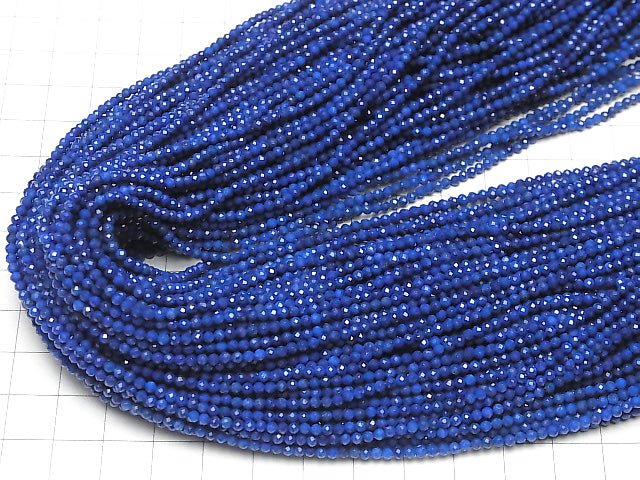 [Video] High Quality!  Lapislazuli AAA Faceted Round 2mm  1strand beads (aprx.15inch/37cm)