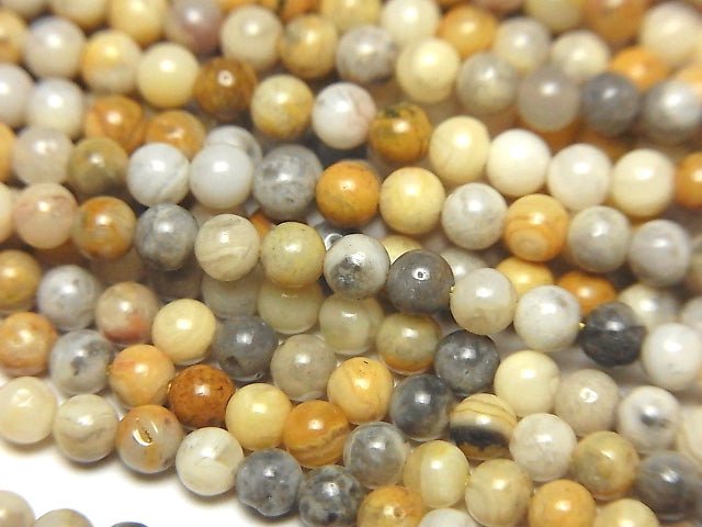 [Video]Crazy Lace Agate Round 3mm 1strand beads (aprx.15inch/38cm)