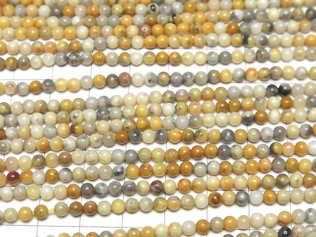 [Video]Crazy Lace Agate Round 3mm 1strand beads (aprx.15inch/38cm)