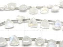 [Video] High Quality Rainbow Moonstone AA++ Triangle Faceted 6x6mm 1strand (18pcs)