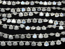 [Video] High Quality Rainbow Moonstone AA++ Triangle Faceted 6x6mm 1strand (18pcs)