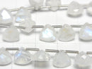 [Video] High Quality Rainbow Moonstone AA++ Triangle Faceted 8x8mm half or 1strand (18pcs)