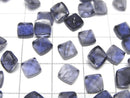 [Video]High Quality Iolite AAA- Sugarloaf Cut 6x6mm 5pcs