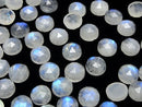 [Video] High Quality Rainbow Moonstone AA++ Round Rose Cut 10x10mm 2pcs