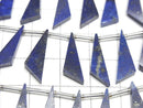 [Video]Lapislazuli AAA- Flat Triangle 20x6x3mm 1strand (8pcs )