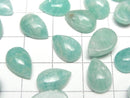 [Video] Amazonite AA++ Pear shape Cabochon 12x8mm 3pcs