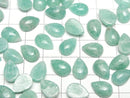 [Video] Amazonite AA++ Pear shape Cabochon 12x8mm 3pcs