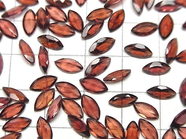 [Video]High Quality Rhodolite Garnet AAA Loose stone Marquise Faceted 8x4mm 5pcs