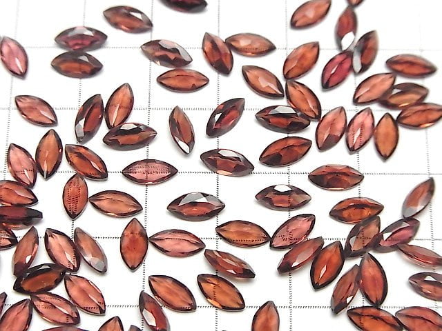 [Video]High Quality Rhodolite Garnet AAA Loose stone Marquise Faceted 8x4mm 5pcs