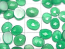 [Video] High Quality Green Onyx AAA Undrilled Freeform Single Sided Rose Cut 5pcs