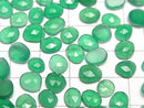 [Video] High Quality Green Onyx AAA Undrilled Freeform Single Sided Rose Cut 5pcs