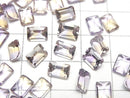 [Video] High Quality Ametrine AAA Loose stone Rectangle Faceted 7x5mm 3pcs