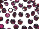 [Video]High Quality Pink Garnet AAA Loose stone Round Faceted 5x5mm 5pcs