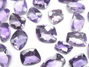 [Video] High Quality Amethyst AAA- Undrilled Fancy Shape Faceted 3pcs