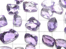 [Video] High Quality Amethyst AAA- Undrilled Fancy Shape Faceted 3pcs