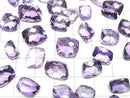 [Video] High Quality Amethyst AAA- Undrilled Fancy Shape Faceted 3pcs