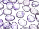 [Video] High Quality Amethyst AAA Undrilled Freeform Single Sided Rose Cut 5pcs