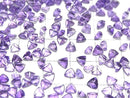 [Video] High Quality Amethyst AAA- Loose stone Triangle Faceted 4x4mm 10pcs