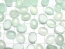 [Video] Mint Green Chalcedony AAA Oval Cabochon 10x8mm 5pcs