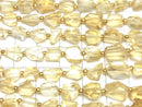 [Video]High Quality Citrine AA++ Faceted Nugget 1strand beads (aprx.7inch/18cm)
