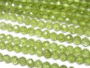 [Video]High Quality! Peridot AAA Faceted Round 4mm half or 1strand beads (aprx.15inch/37cm)