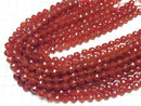 High Quality! Red Agate AAA Star Faceted Round 8mm 1strand beads (aprx.15inch/37cm)
