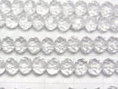 [Video]High Quality! Crystal (Smelted Quartz) AAA Faceted Button Rondelle 6x6x3mm 1strand beads (aprx.15inch/36cm)