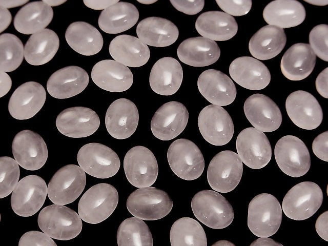 [Video] Rose Quartz AA++ Oval  Cabochon 8x6mm 5pcs $3.79!