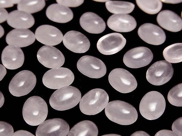 [Video] Rose Quartz AA++ Oval  Cabochon 8x6mm 5pcs $3.79!