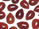 [Video] Red Agate AAA Pear shape Cabochon 18x13mm 3pcs