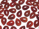 [Video] Red Agate AAA Pear shape Cabochon 18x13mm 3pcs