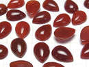 [Video] Red Agate AAA Pear shape Cabochon 18x13mm 3pcs